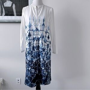 Water Colour Long Over Shirt Tunic
